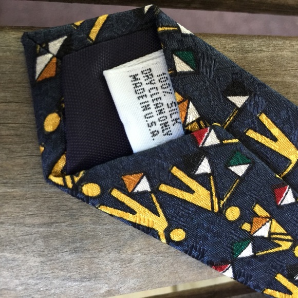 GOLF ties  bundle of three. Unique  100% SILK - Picture 5 of 8